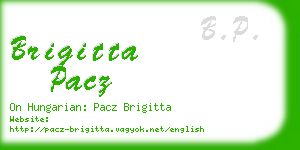 brigitta pacz business card